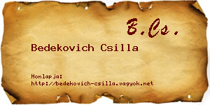 Bedekovich Csilla névjegykártya